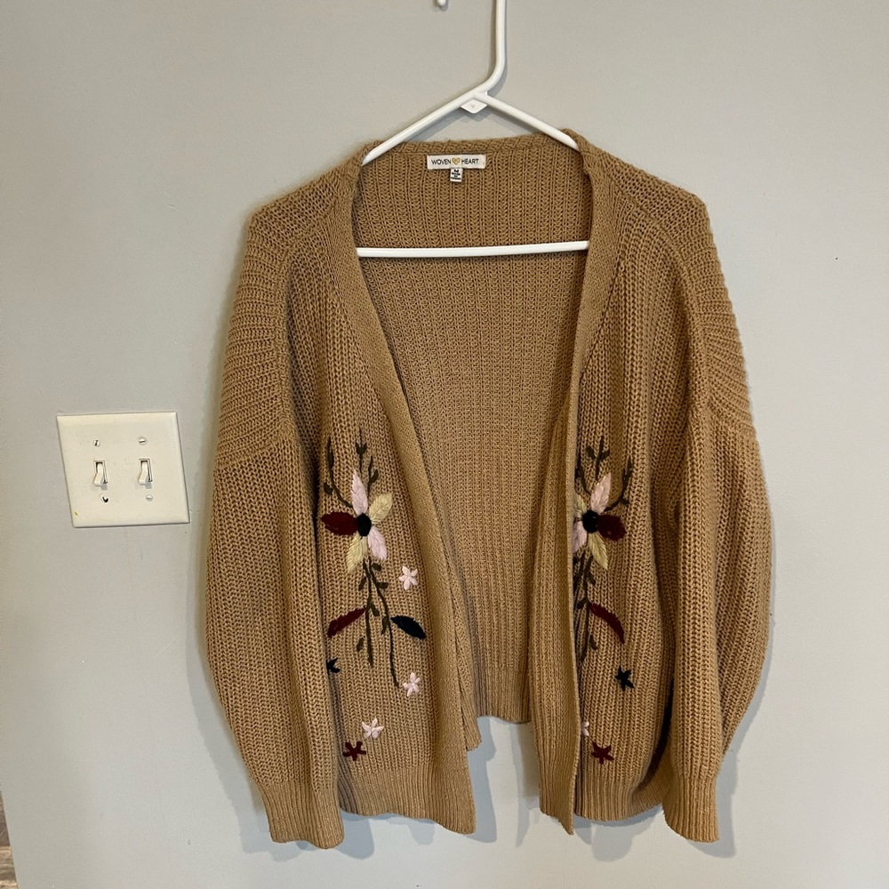 Woven Heart Cardigan
